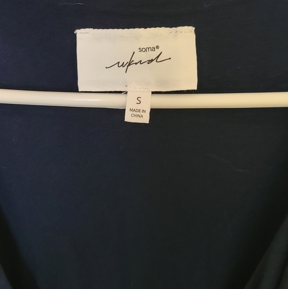 Soma Navy Blue Sleeveless Maxi Dress with Belted Waist & V-Neck - Picture 4 of 8